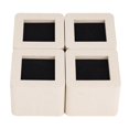 thumbnail image 1 of 4 unids/set de elevadores de patas de muebles para el hogar de plástico simulado de cerámica para mesa, escritorio, cama, sofá y armario, 1 of 13