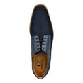 thumbnail image 4 of LIBERTYZENO Mens Casual Shoes Textile And Lizard Print Leather Lace-Up Oxford Casual Shoes For Mens Gutta Navy 10.5, 4 of 8