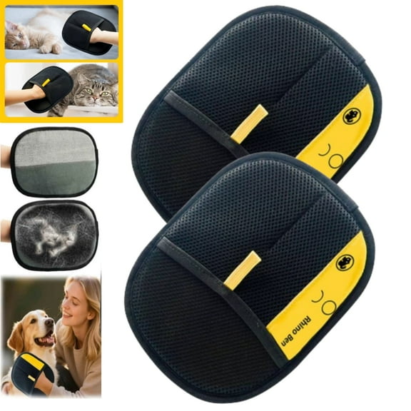 2025 New Pet Hair Remover, Electrostatic Gloves for Cats & Dogs – Reusable Fur Removal Tool (3 Pcs), Cute Halloween Present