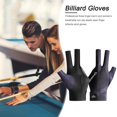 thumbnail image 3 of Guantes de billar Dedo abierto Poliéster transpirable Entrenamiento amateur (Oscuro) Púrpura FLhrweasw Nuevo, 3 of 4