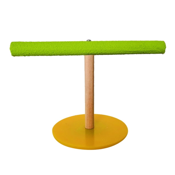 EeaseMX 1 divertido soporte para comedero de pájaros con forma de T, para loros, para actividades de escalada, tamaño grande