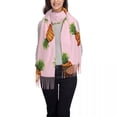 thumbnail image 3 of New Women Pineapple Scarf Winter Shawls Thin Wrap Lady Tassel Warm Scarf Hairy Bufanda, 3 of 7