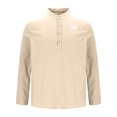 thumbnail image 3 of Blusa y camisa de manga larga con cuello alto para hombre, informal, a la moda, con cuello alto, transpirable, de poliéster, 3 of 3