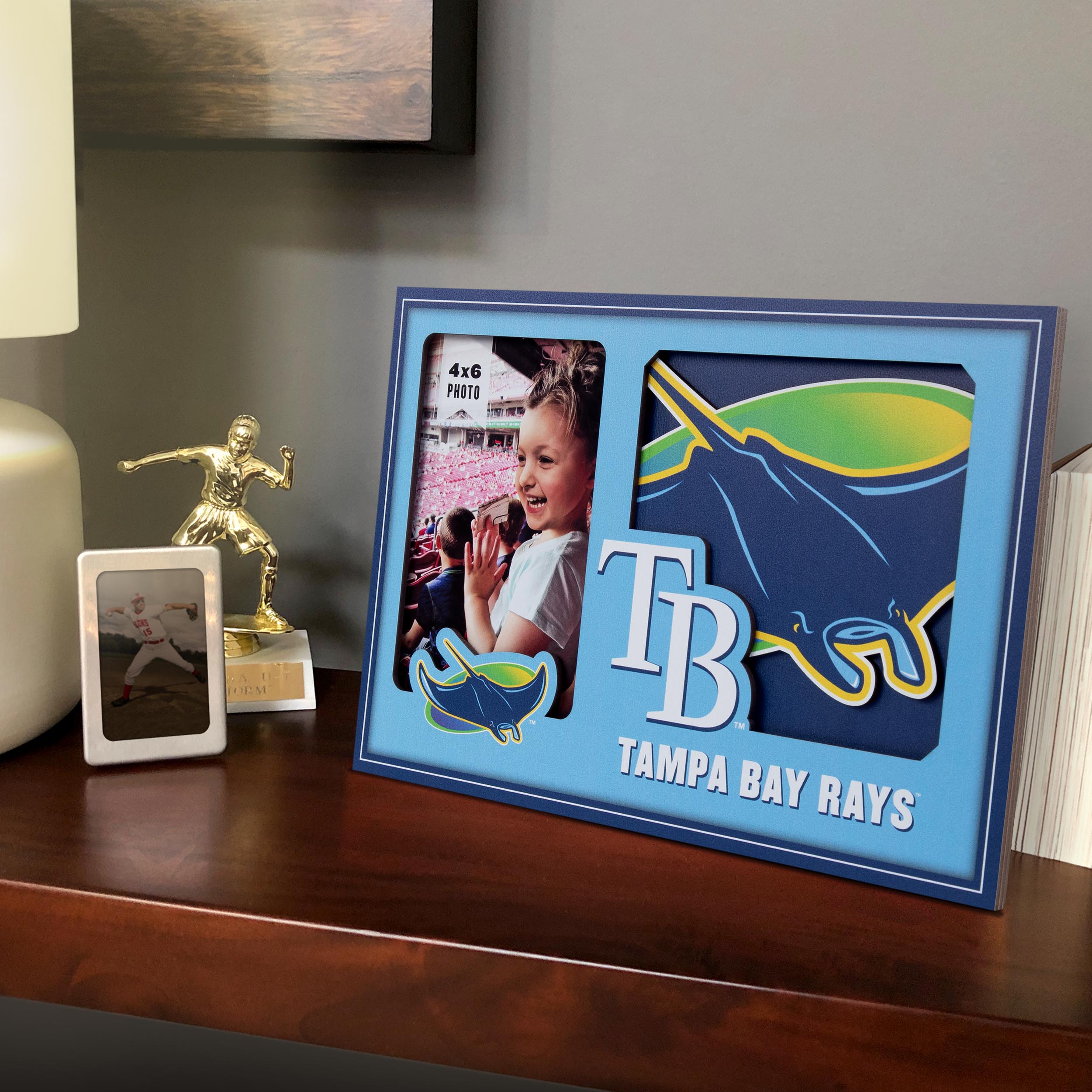 Tampa Bay Rays 3D Logo Picture Frame