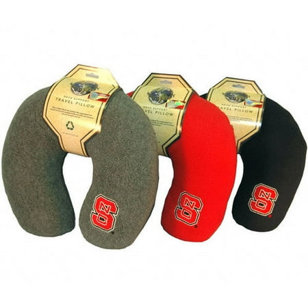 NCAA - North Carolina State Wolfpack Charcoal Travel Pillow