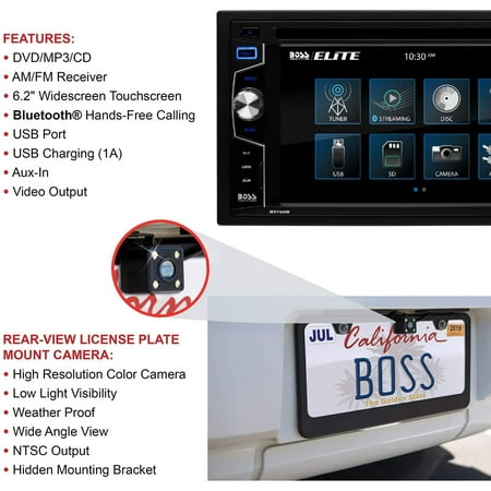 BOSS Audio - 6.2" - Built-in Bluetooth - In-Dash CD/DVD/DM Receiver - Black