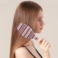 thumbnail image 2 of Red Christmas Folk Pattern Hair Brush,Girls Detangling Hair Brush,Glide Through Tangles with Ease for Wet & Dry Hair,8.8"X2.8", 2 of 7