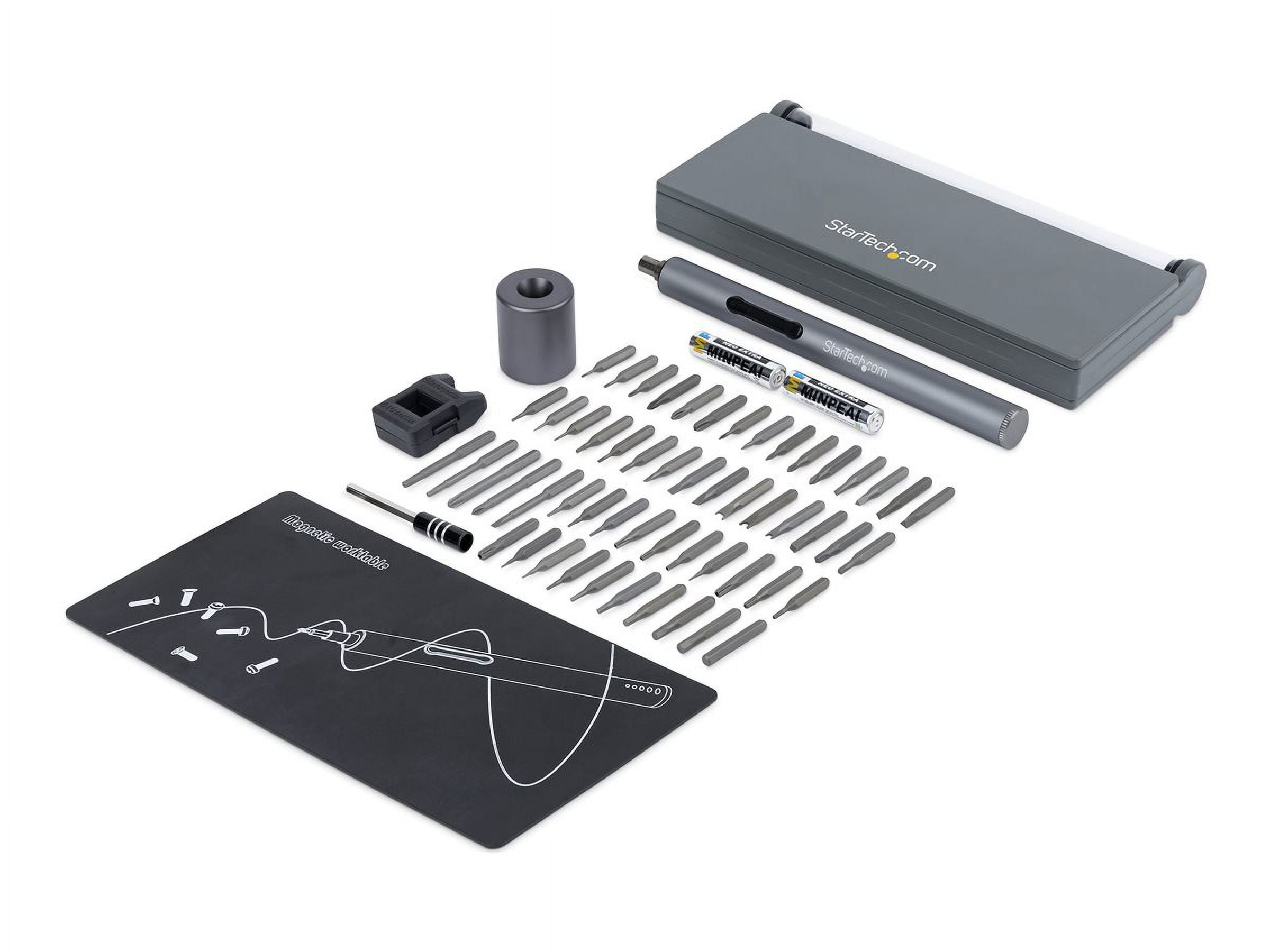 55-BIT ELECTRIC PRECISION SCREWDRIVER SET, PORTABLE/MINI BATTERY POWERED BIT DRI