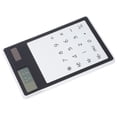 thumbnail image 3 of CIMAXIC Unique Transparent Touch Panel Design Solar Powered Calculator (Black),4.69"X3.19"X0.2", 3 of 4