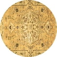 thumbnail image 1 of Ahgly Company Indoor Round Persian Brown Traditional Area Rugs, 4' Round, 1 of 4