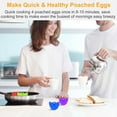 thumbnail image 6 of iMounTEK  4 Pack Egg Poachers Silicone Egg Poaching Cups BPA Free Non-Stick Poached Egg Maker for Microwave Stovetop Egg Cooking, 6 of 7