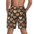 thumbnail image 4 of Uemuo Heart Pattern Mens Swim Trunks Quick Dry Board Shorts with Mesh Lining, Stretch Beach Shorts Quick Dry No-Chafing Board Shorts-Small, 4 of 9