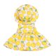 thumbnail image 2 of sombrero redondo de tela y accesorio de con patrón para muñeca americana AG de 18 pulgadas Zulema  Falda de Muñeca con Sombrero, 2 of 6