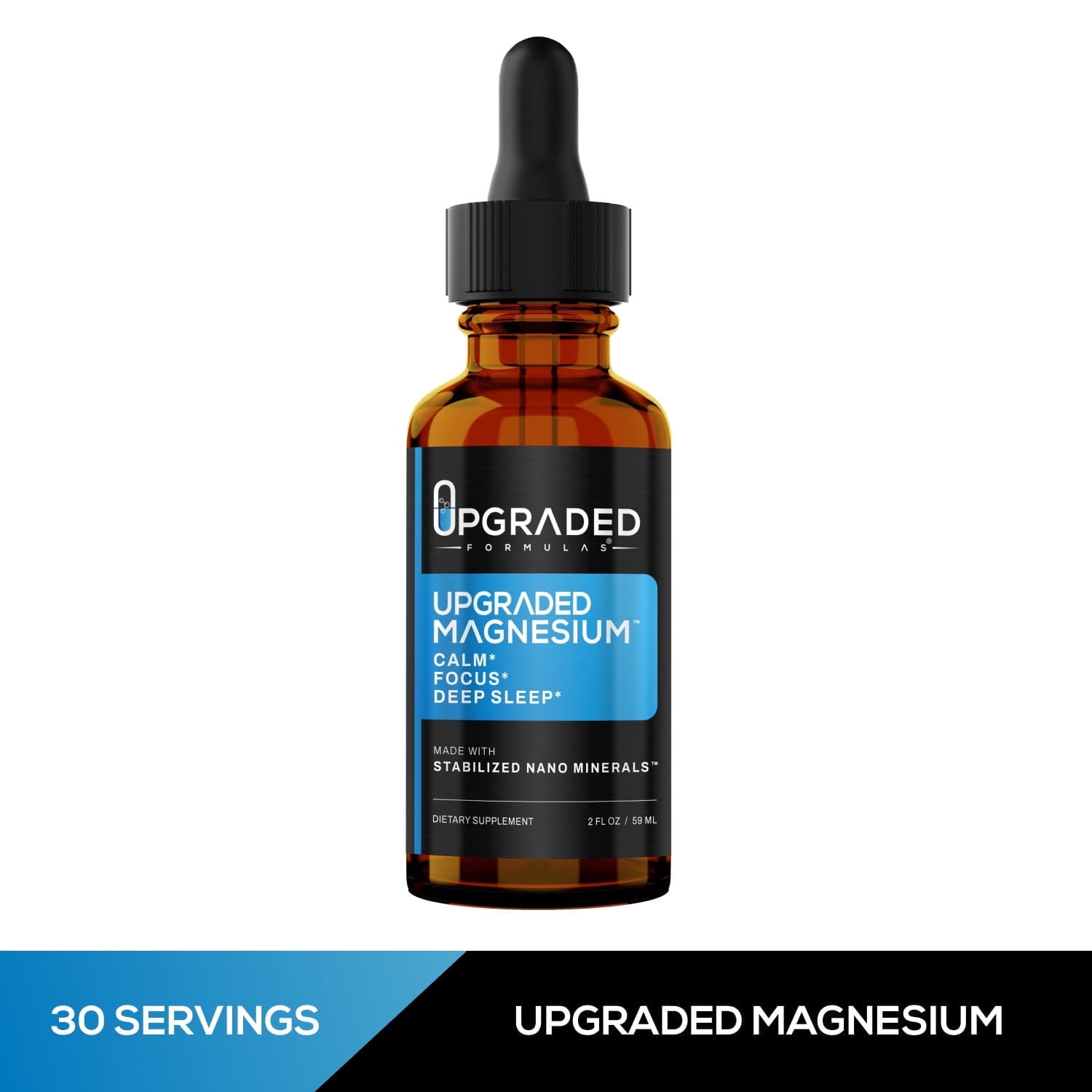 Upgraded Formulas Magnesium Liquid (TSA Approved) Fast Absorption 1 Bottle
