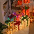 thumbnail image 2 of Set Of 3 Christmas Lighted Boxes Led Lighted Outdoor Decorations Yard Lawn Decor, 2 of 8