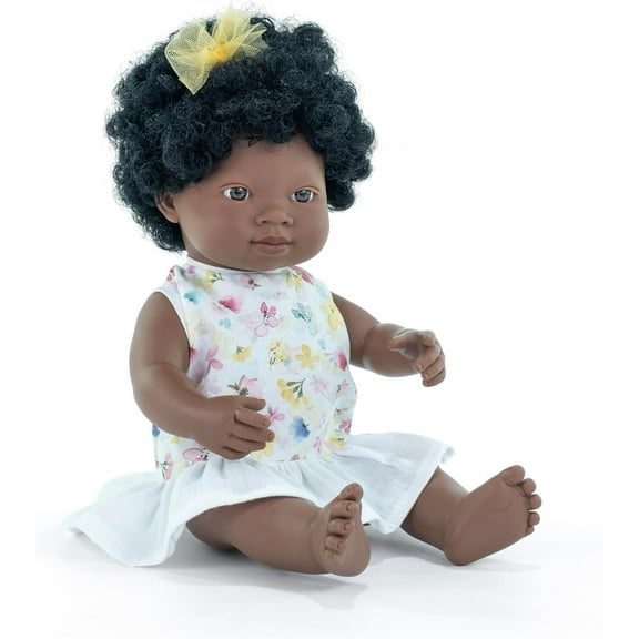 Miniland Baby Doll African girl 15'' (box) - My Friends & Me