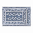 thumbnail image 2 of Better Homes & Gardens Dagali Oushak Bath 2 Piece Bath Rug Set, Blue Silver & Arctic White, 17" x 24" & 20" x 30", 2 of 7