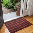 thumbnail image 2 of Red and Black Christmas Plaid Pattern Door Rugs,Washable Non Slip Door Mats Indoor,Decorative Door Mats,Entry Mat Indoor for Entrance,Bedroom,Kitchen,Bathroom,17"x30", 2 of 6