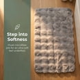 thumbnail image 4 of Unique Bargains Soft Absorbent Microfiber Non-Slip Washable Bathroom Rug Gray 32" x 20", 4 of 7