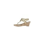 thumbnail image 6 of White Mountain | Arnette Wedge Thong Sandals | Gold | Size 8, 6 of 8
