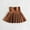 Brown, variant on Toddler Girls' School Uniform Pleated Skirt - Black Cotton, 4-5T - Breathable, Durable for Back to School