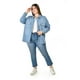thumbnail image 5 of Sobrecamisa de mezclilla Roman Fashion /Tallas Extras, 50253 (Azul light) azul 42, 5 of 6