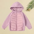 thumbnail image 2 of Otqutp Girls Lightweight Fleece Lined Puffer Jackets Zip up Hooded Down Coats Winter Warm Insulated Outerwear Windbreaker, 2 of 7