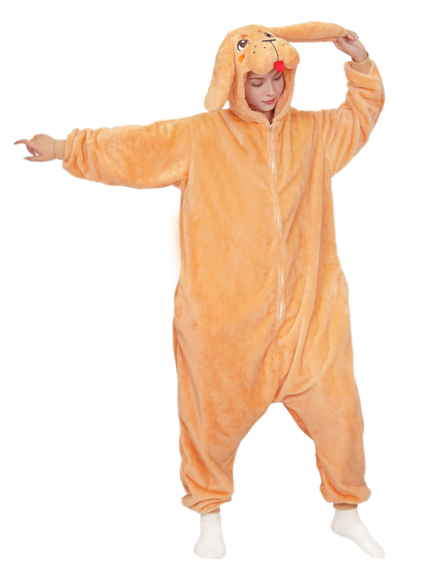 Smiffys Brown Instant Dog Costume Kit, Adult Fancy Dress, Party