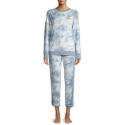 EV1 from Ellen DeGeneres Cloud Tie Dye Long Sleeve Pajama Set Women's