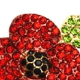 thumbnail image 2 of Broches Flores Con Clip Solapa Metal para El Día Del Recuerdo (A) Rojo, 2 of 4