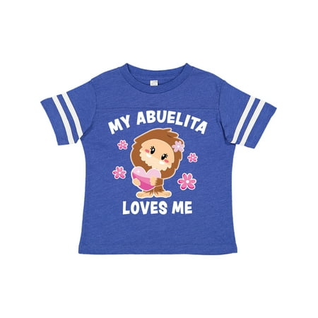 

Inktastic My Abuelita Loves Me with Bigfoot Gift Toddler Toddler Girl T-Shirt