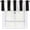 Black White Striped, variant on Grey Striped Valances for Windows Rod Pocket Valance Curtains Light Filtering Window Treatments 18"X54" Short Curtains for Kitchen Cafe Bathroom Bedroom 1 Panel