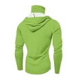 thumbnail image 4 of GrmtClth Sun Protection Hooded for Men 2026 Lightweight Long Sleeve Tops Camping with Mask Clothes Fashion Outfit Light Green S, 4 of 4