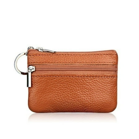 Women Men Genuine Real Leather Small Coin Card Key Ring Wallet Pouch Mini Purse | Walmart Canada