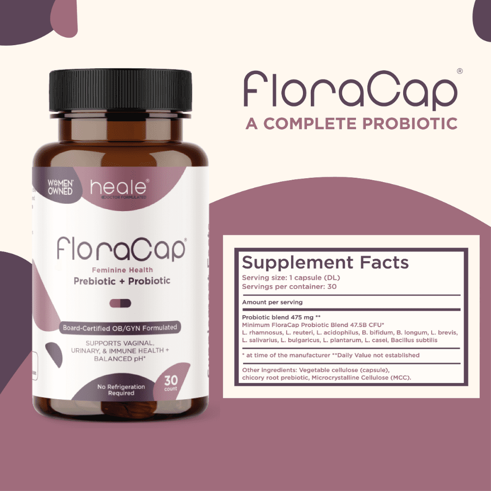 Heale - FloraCap Probiotic for Women  - Healthy Vaginal Flora, Healthy Urinary Tract - Two Pack