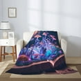 thumbnail image 2 of Sigee Book Glowing Mushrooms for Flannel Blanket - Ultra-Soft, Warm and Cozy, Perfect for Couch, Bed, or Travel-40"x30", 2 of 6