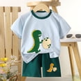 thumbnail image 2 of Boy Outfits Set Printed T-Shirt and Shorts Pullover Spring Outfits Clothes for Boys 4-5 Years, 2 of 4