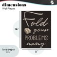 thumbnail image 3 of Fold Your Problems Away Wall Plaque Art, design by Marcus Prime, 3 of 8