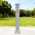 thumbnail image 4 of Stainless Steel 25*25*112cm Outdoor Vertical Ash Column With Lock Fire Extinguishing Net Smoke Bucket, 4 of 10