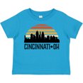 thumbnail image 3 of Inktastic Cincinnati Ohio Skyline Retro Boys or Girls Toddler T-Shirt, 3 of 5