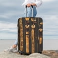 thumbnail image 7 of Picia Ancient Egyptian Hieroglyph Luggage Protector Cover Thicken Suitcase Protector Cover Fit 18-32 Inch Luggage-X-Large, 7 of 7