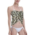 thumbnail image 4 of Kll Skull With Dollar Print Women'S Sarong Coverups Short Bathing Suit Wrap Skirt Beach Wrap Swimsuit Cover Ups, 4 of 7