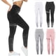 thumbnail image 4 of Sonducket Pantalones de cintura alta con estampado para correr, mallas de ejercicio, adelgazantes, transpirables, para viajar, hasta el tobillo, Prendas para la parte inferior del cuerpo Negro METRO, 4 of 6