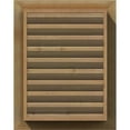 thumbnail image 5 of 30"W x 22"H Rectangle Gable Vent (35"W x 27"H Frame Size): Unfinished, Functional, Rough Sawn Western Red Cedar Gable Vent w/ 1" x 4" Flat Trim Frame, 5 of 6