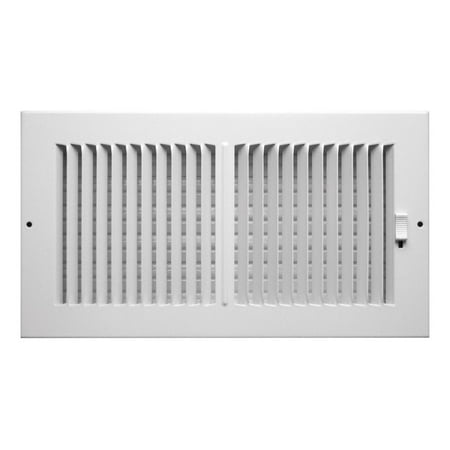 White Victorian Register - True Aire Wall/ Ceiling Register 2 Way 12
