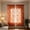 Orange, variant on Hovilon French Floral Sheer Curtain, Rod Pocket Lace Window Drapes with Ruffled Edge, Light Filtering Polyester Voile for Bedroom Living Room, Vintage Soft Home Decor, White, 55x63 Inch