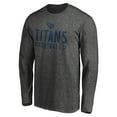 thumbnail image 2 of Men's Charcoal Tennessee Titans Stencil Stack Long Sleeve T-Shirt, 2 of 3