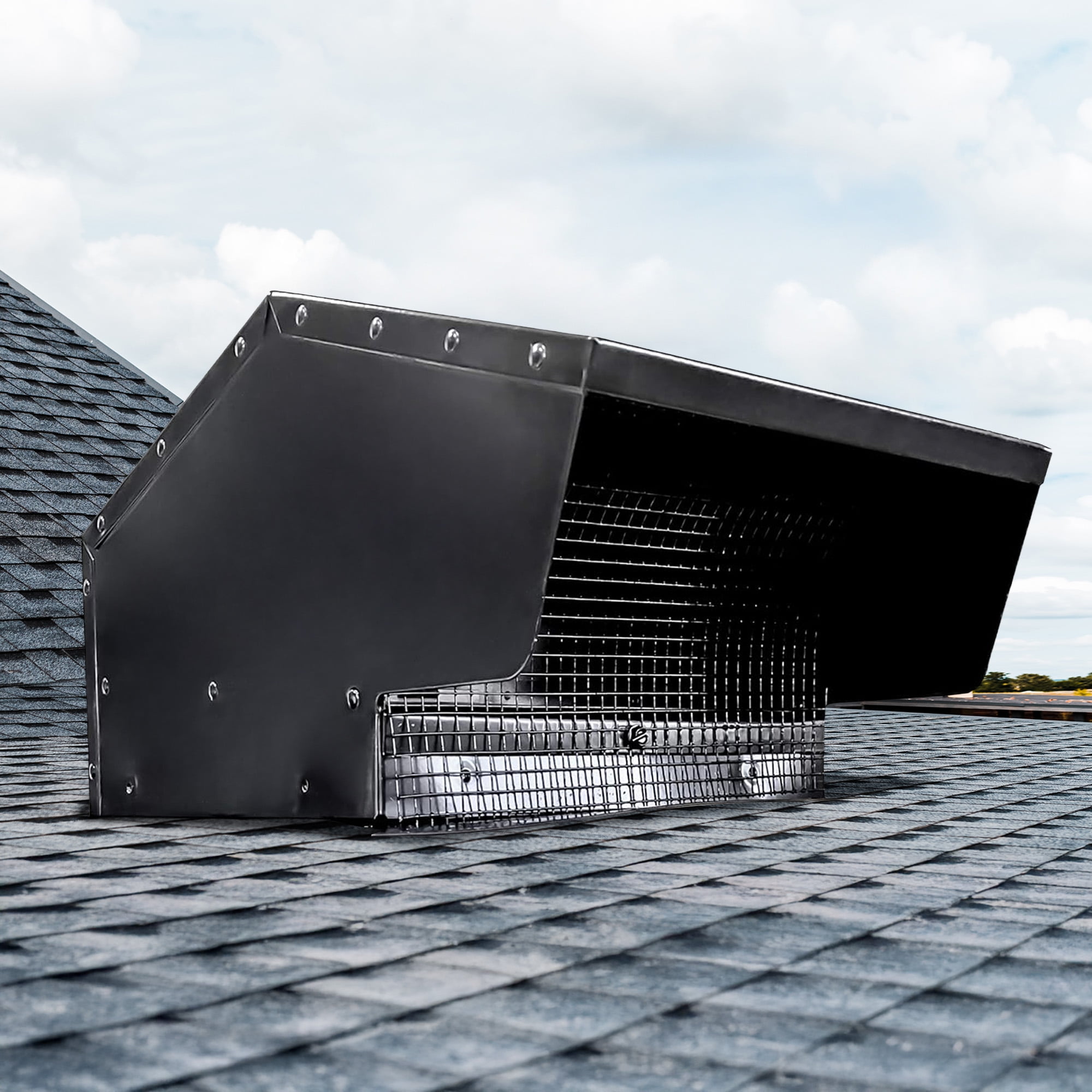 Builder's Best Galvanized Steel Roof Vent Cap with 6" Collar & Removable Screen