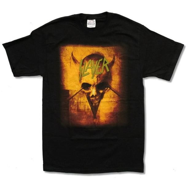 Adult Slayer Devil Skull Black T-Shirt (Small) - Walmart.com - Walmart.com