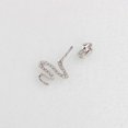 thumbnail image 3 of Crystal Snake Belly Piercing Button Bar Rings/ Navel Rings Dangle Rings For Men, 3 of 5